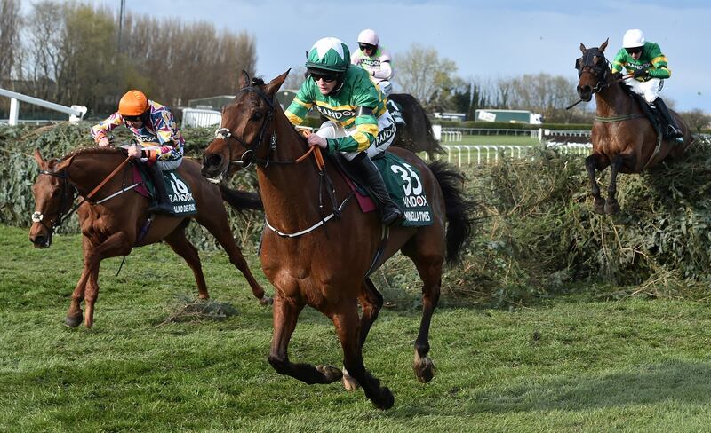 Rachael Blackmore on Grand National winner Minella Times in 2021. Photograph: Peter Powell/EPA