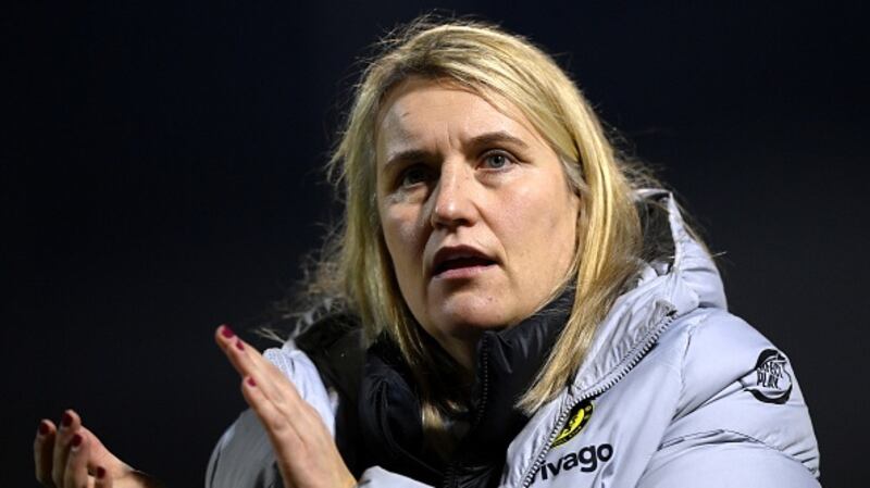 Emma Hayes has called for patience with her squad also affected by the measures taken against Abramovich. Photograph:  Justin Setterfield/Getty Images