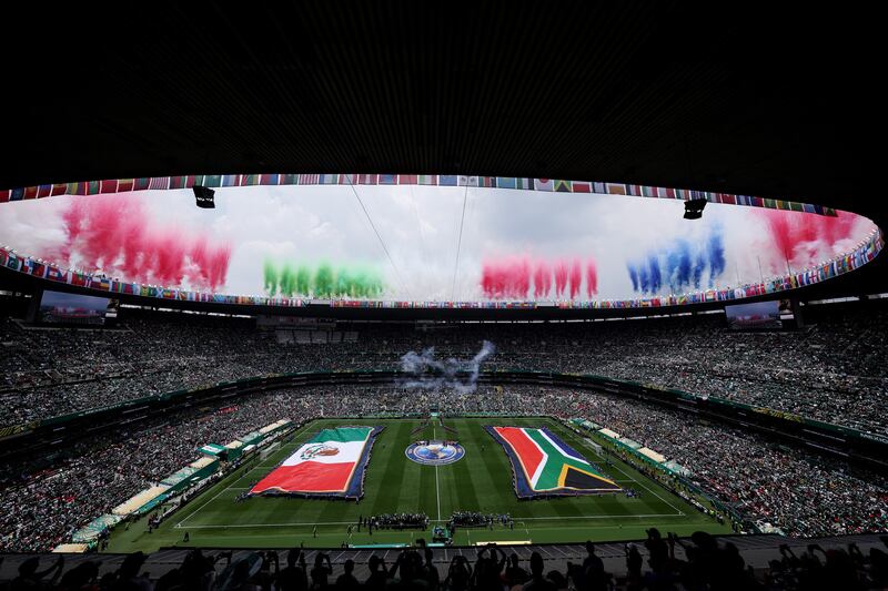 A view of the stadium ahead of the game. Photograph: Kevin C Cox/Getty Images