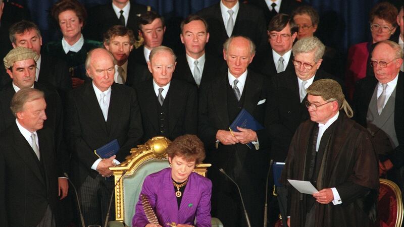 Mary Robinson: “I want the women who have felt themselves outside history to be written back into history.” Photograph: Matt Kavanagh