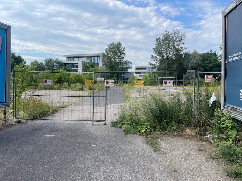 Today, the rubbish-strewn site looks unpromising. Photograph: Derek Scally