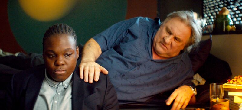 Robust: Gérard Depardieu with Déborah Lukumuena. Photograph: Dharamsala