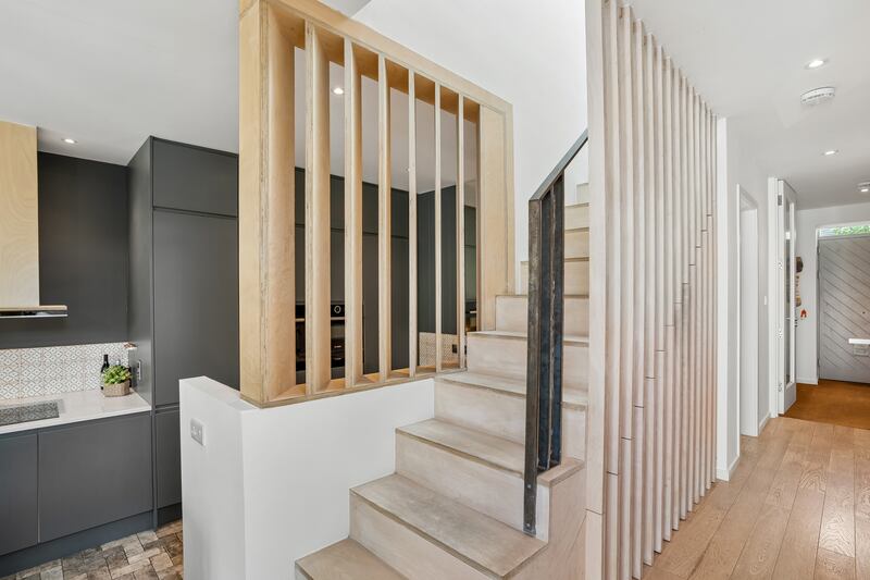 Stairs from kitchen