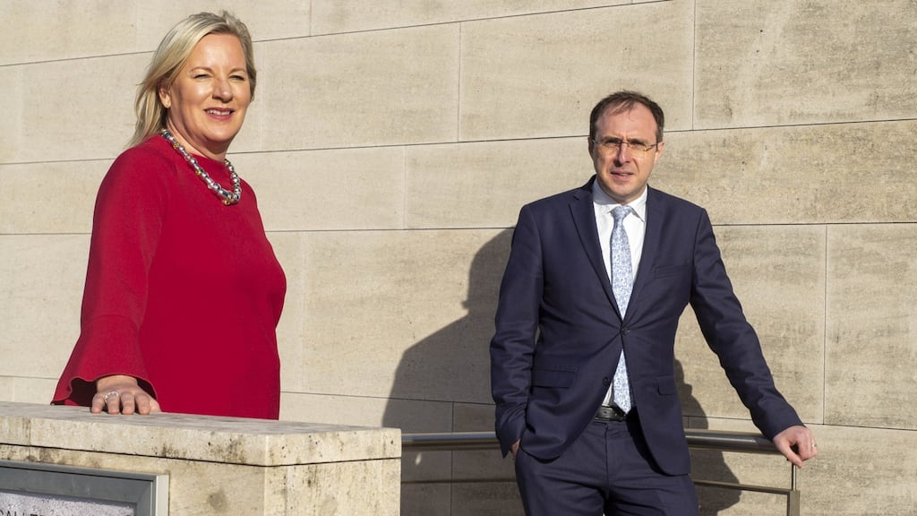 Sidero chief executive Carmel Owens and Minister of State with responsibility for Trade Promotion Robert Troy: As part of its expansion, Sidero is launching a consulting division.