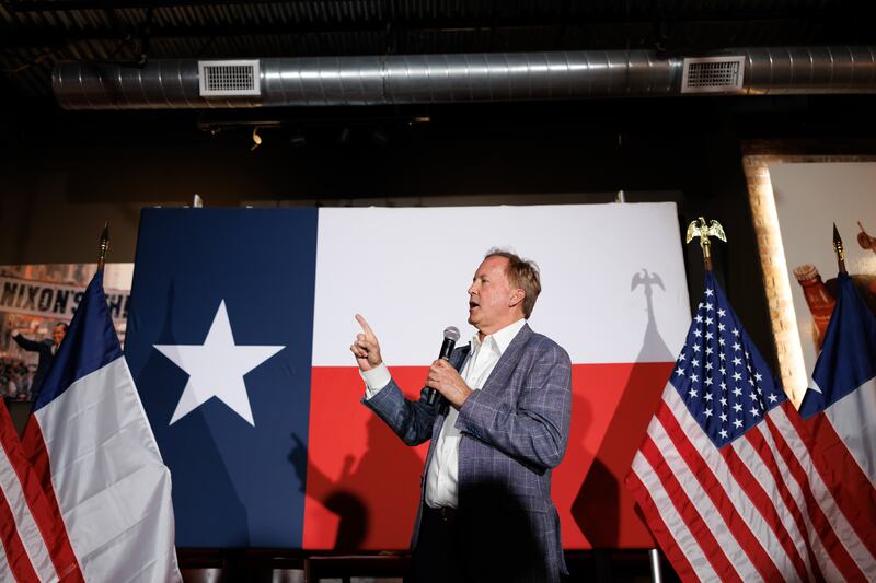 Ken Paxton, Texas attorney general and Republican US Senate candidate. Photograph: Mark Felix/Bloomberg/Getty