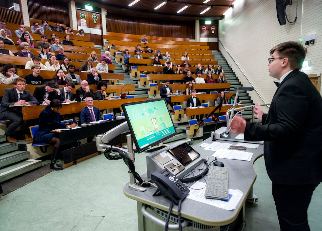 Rob Fitzpatrick of the UCD L&H was among the participants to advance. Photograph: John Ohle