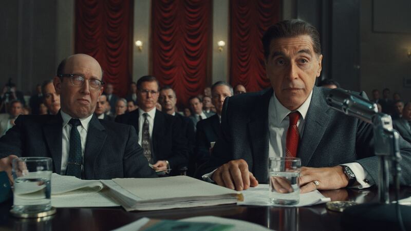 Al Pacino in scene from the Irishman. The Hollywood superstar says he has  ‘develop a way of working that is to do with technique’.