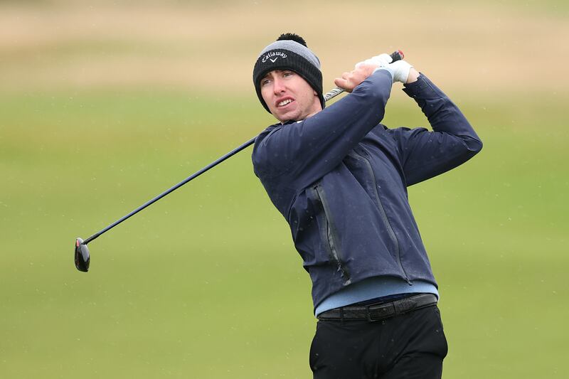 Tom McKibbin of Northern Ireland plays at the Dunhilll Links. Photograph: Jan Kruger/Getty