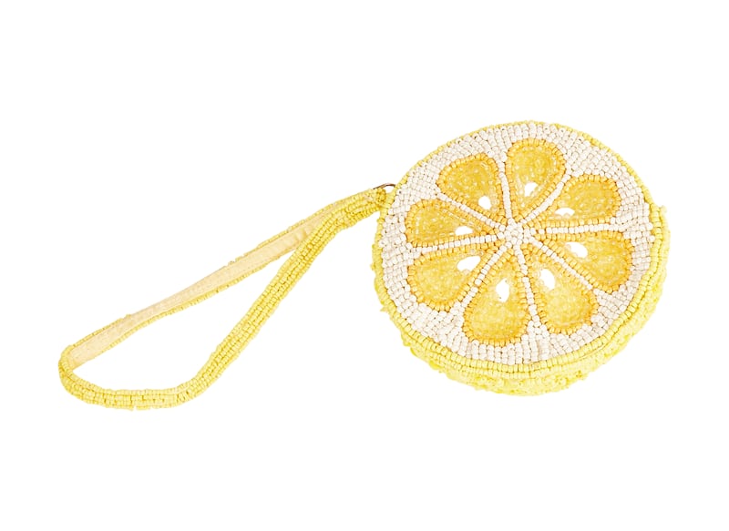Lemon beaded handbag, €22.99, TK Maxx