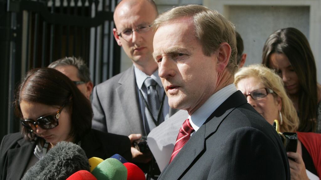 Taoiseach Enda Kenny was critical of Sinn Féin policies. Photograph: Cyril Byrne/The Irish Times