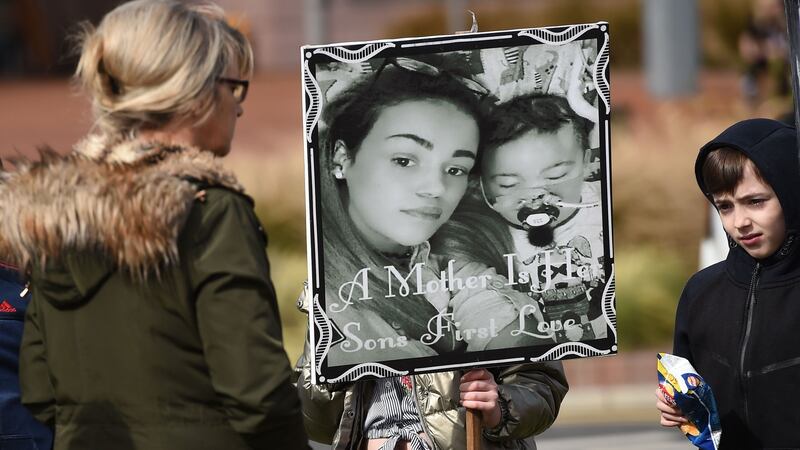 Tributes to late British toddler Alfie Evans are left outside the Alder Hey Children’s hospital in Liverpool, northwest England, in recent days.  Doctors withdrew his life support following a long legal battle and a campaign by the parents that drew support from Pope Francis. Photograph: Paul Ellis/AFP/Getty Images