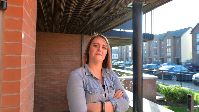 Joanne Tyrrell, the owner of an apartment  at Marrsfield Avenue in Clongriffin, Dublin. Photograph: Alan Betson/The Irish Times