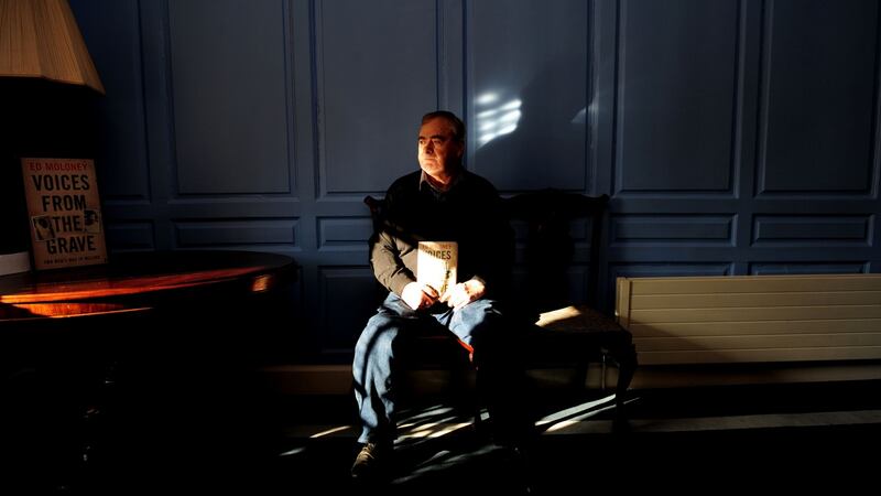 Ed Moloney in the Boston College on St. Stephen’s Green, Dublin. Photograph: Aidan Crawley