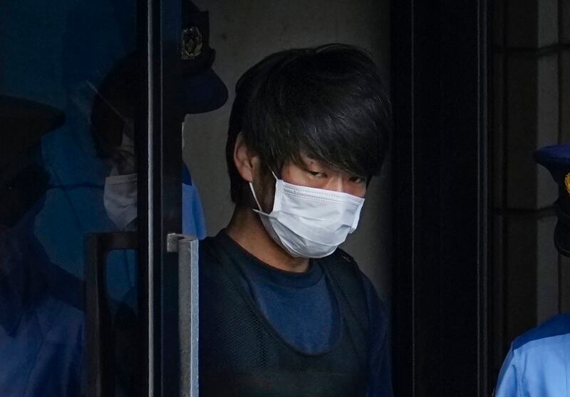 Tetsuya Yamagami in 2022. Photograph: Nobuki Ito/Kyodo News via AP/PA