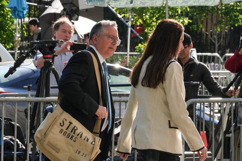 Marc Agnifilo, attorney for Sean "Diddy" Combs," arrives at federal court in New York on Monday for Combs's sex-trafficking trial. Photograph: Timothy A Clary/AFP via Getty Images