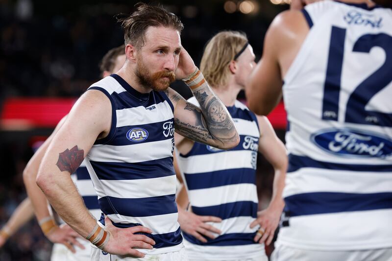 Laois's Zach Tuohy in action for AFL side Geelong Cats. Photograph: Darrian Traynor/Getty