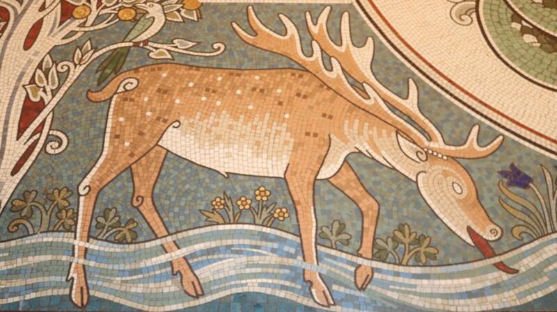 From the ‘river of life’ mosaic based on the Book of Daniel at the Honan Chapel