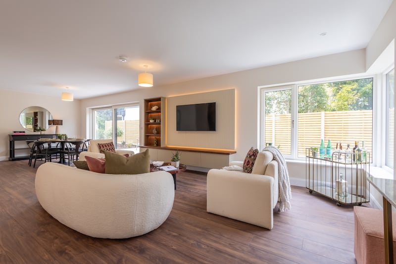 Open-plan dining/living area