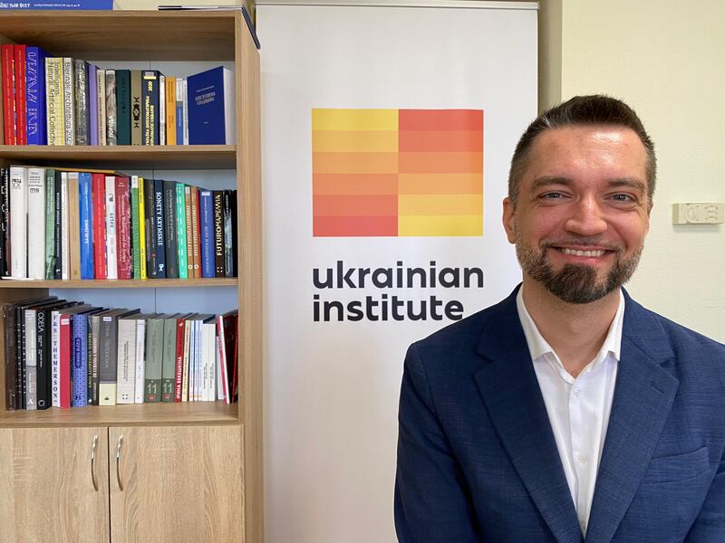 Volodymyr Sheiko, director general of the Ukrainian Institute. Photograph: Lara Marlowe
