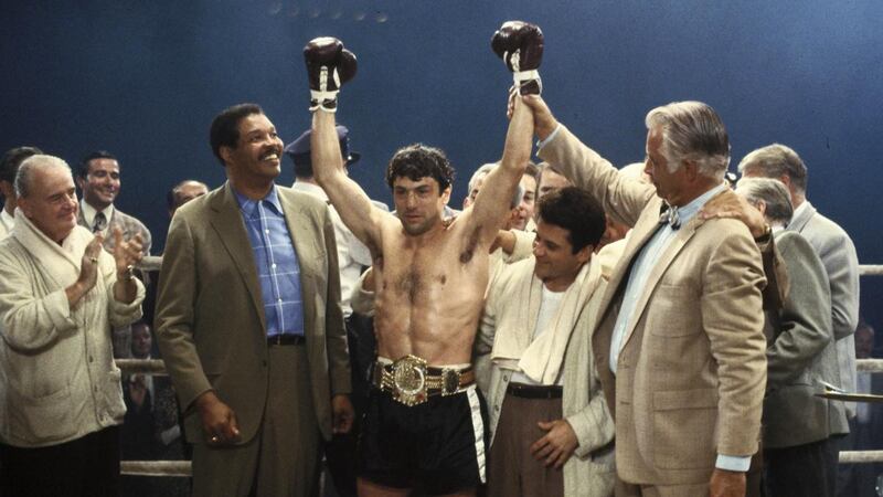 Robert De Niro and Joe Pesci in Raging Bull