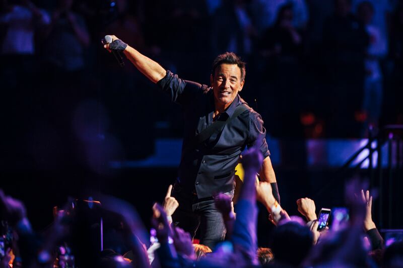 Bruce Springsteen: the singer mixes up his set lists, so fans like to attend multiple shows, to ensure they don’t miss something rare. Photograph: Nicole Fara Silver/New York Times