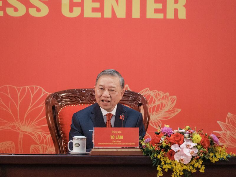 Tô Lâm. Photograph: Linh Pham/The New York Times
                      