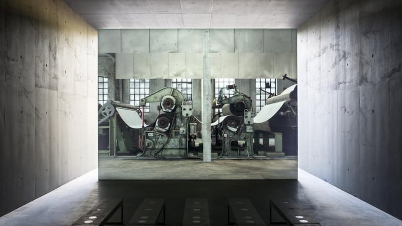 Norwegian wood: the pulp-press pavilion and projection wall at Kistefos Museum and Sculpture Park