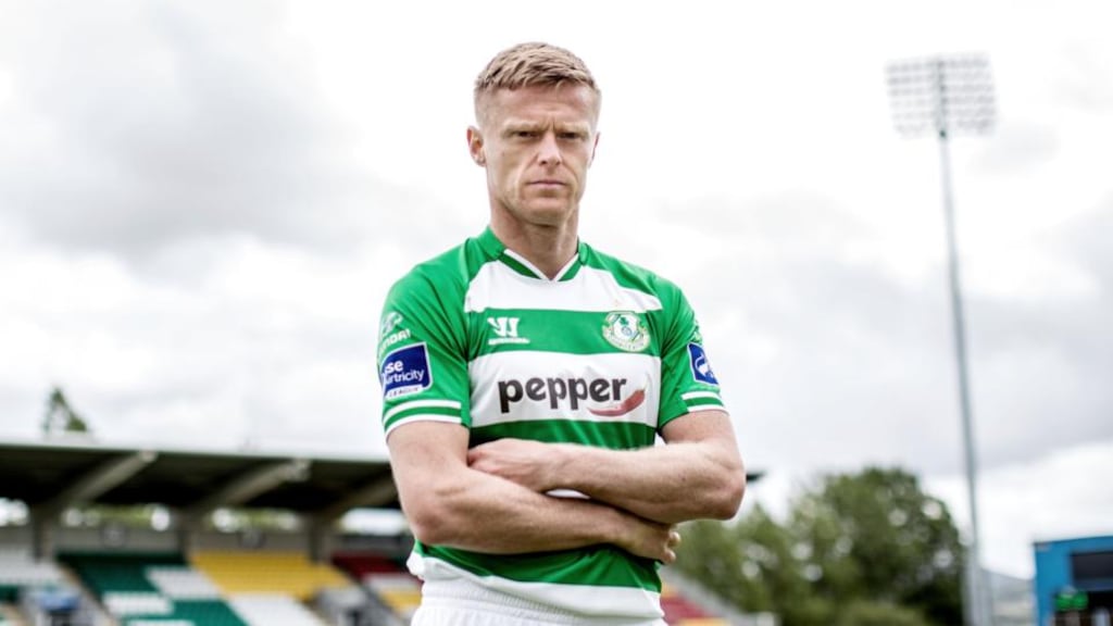 Damien Duff could make his Shamrock Rovers debut in Monday’s Airtricity League game against Cork City in Tallaght. Photograph:   James Crombie/Inpho