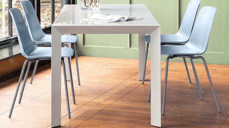 Slide dining table, Harvey Norman