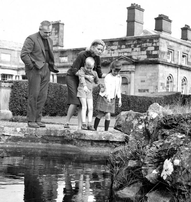 Prince Rainier,  Princess Grace, Prince Albert and Princess Caroline  at Carton House, Maynooth. Photograph: Eddie Kelly