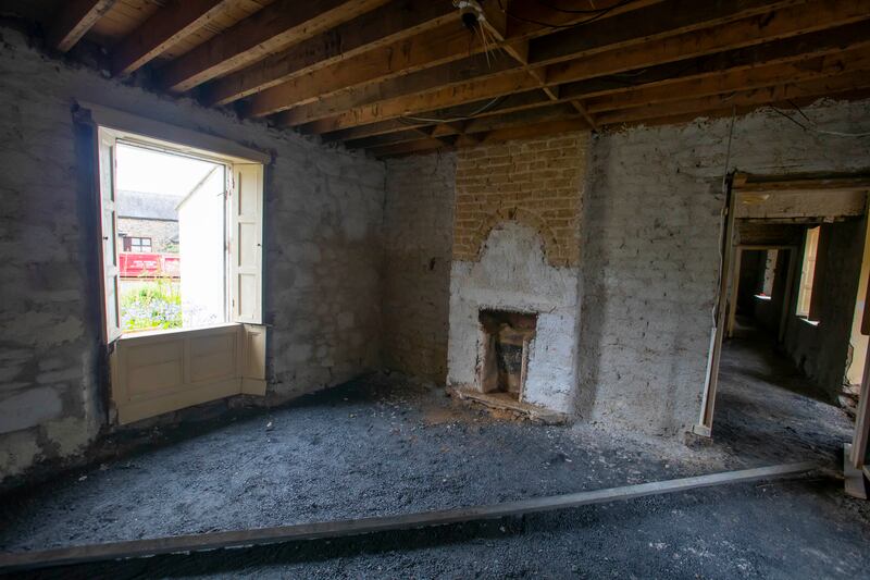 Things you’d rather not have come to pass do such as a section of wall you’d spent ages chipping the plaster off to reveal the bricks original bricks is replastered without your knowledge. Photograph: Patrick Browne