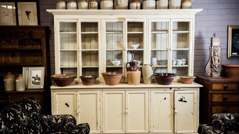 The Storeyard is selling this 19th-century glazed, six-door country house larder, €3,600
