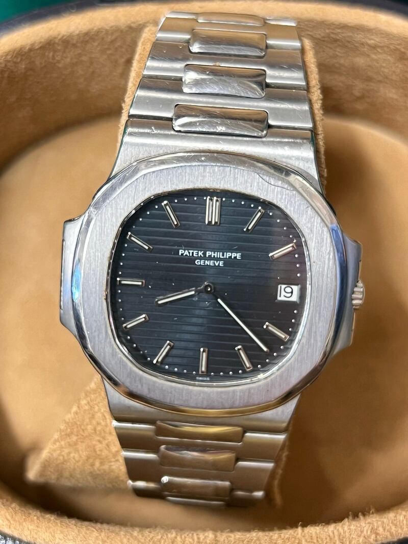 A Patek Phillippe Nautilus automatic gentlemen's watch achieved €58,000 through Lynes and Lynes.