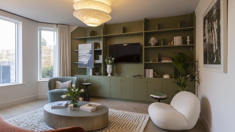 Living room in four-bed homes.