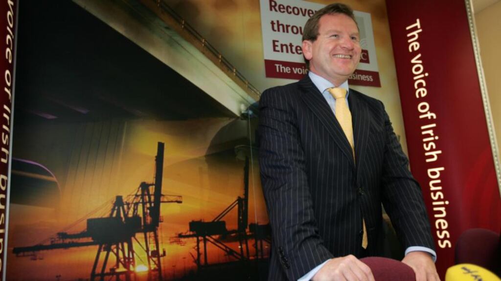 Ibec chief executive Danny McCoy.  Ibec wants all candidates for the local elections to commit to the introduction of reforms aimed at reducing costs, increasing efficiencies and delivering a more transparent administration. Photo: Eric Luke/The Irish Times