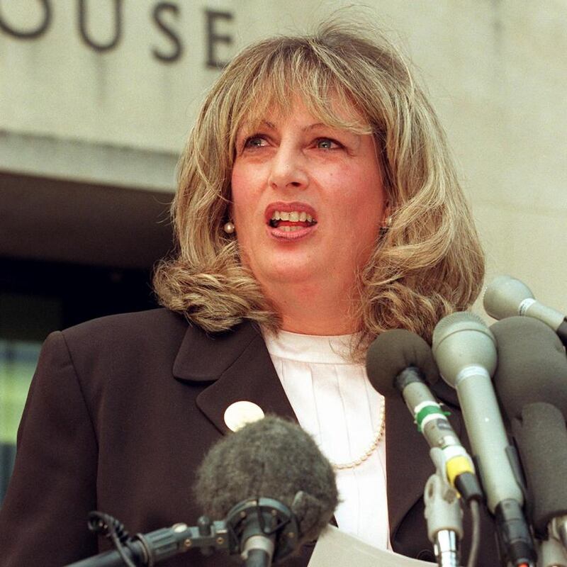 Linda Tripp’s secretly recorded phone conversations with Lewinsky led to the 1998 impeachment of President Clinton. She died in 2020. Photograph: William Philpott/AFP via Getty
