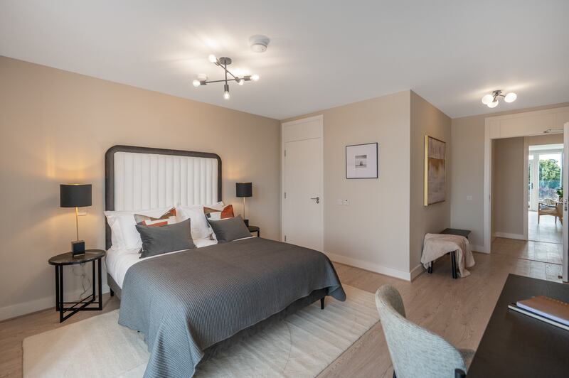 One of two bedrooms