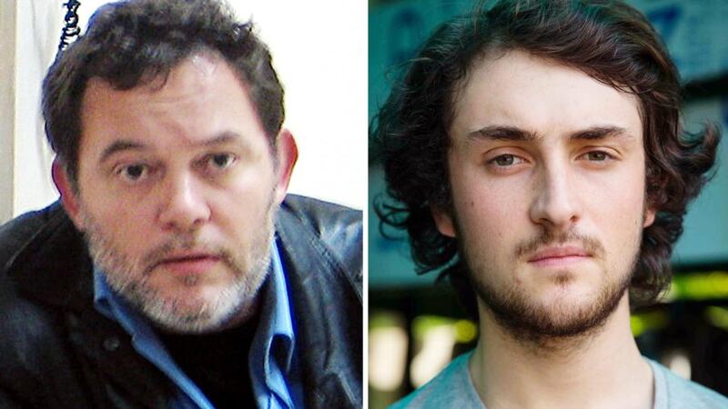 Hostages in Syria: Liberation newspaper journalist Didier Francois (left) and French freelance photographer Edouard Elias. Photographs: Janine Haidar/Chris Huby/AFP/Getty Images