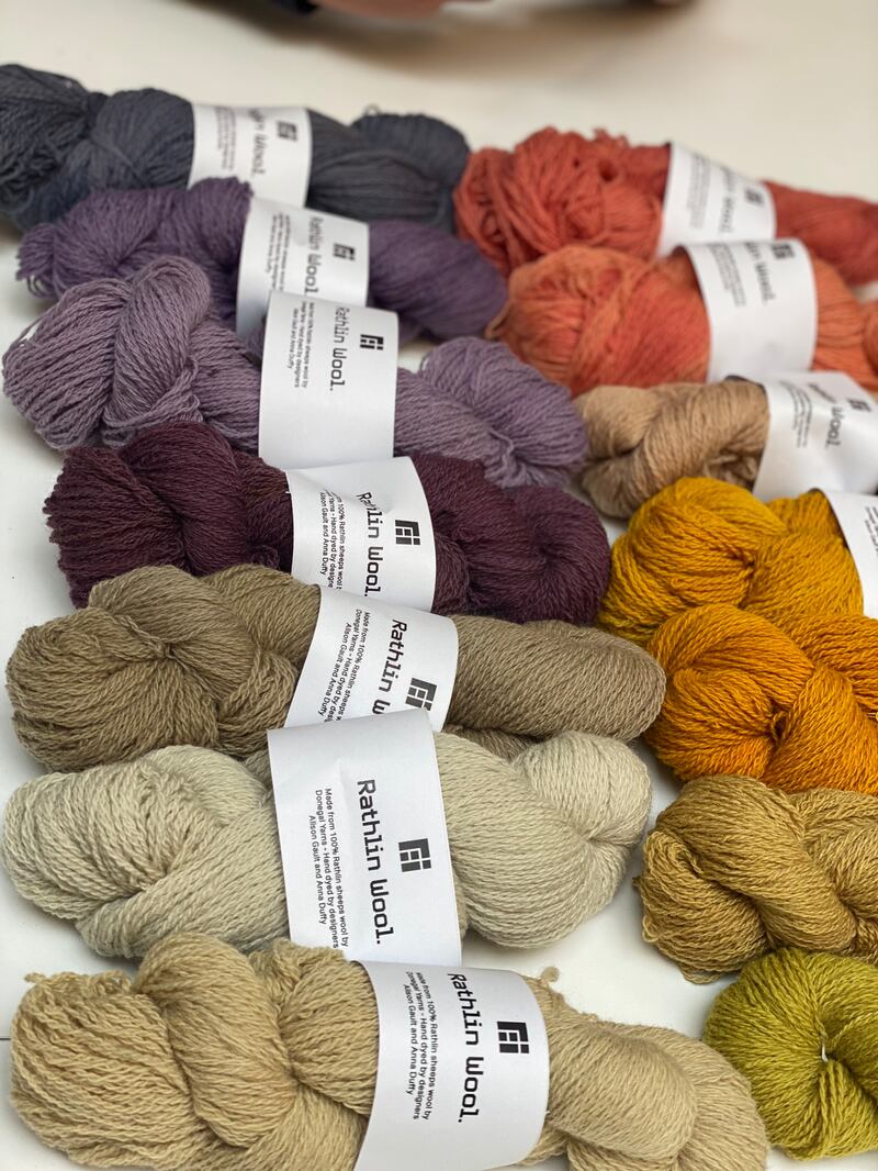 Alison Gault and Anna Duffy of the Belfast School of Art experimented with natural dyeing to create a Rathlin-inspired colour archive