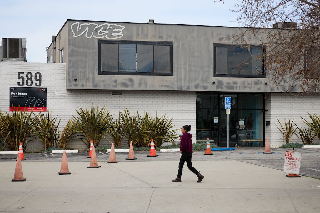 Vice News: The company announced hundreds of lay-offs on Thursday and said that it would stop publishing on its website. Photograph: Allison Dinner/EPA