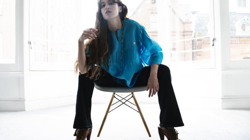 Joanie turquoise linen shirt, €135, The Linen Shirt Company