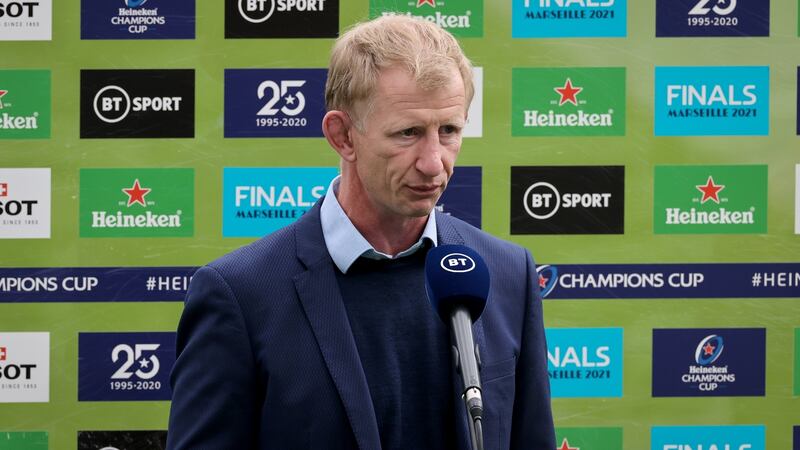Head coach Leo Cullen rejected the notion that Leinster’s below-par display was a reprise of the ‘performance anxiety’ which the IRFU’s review identified in Ireland’s World Cup campaign in Japan.   Photograph: Billy Stickland/Inpho