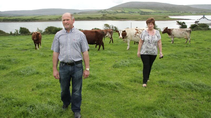 Roger and Brid Fahy of Linnalla Creamery