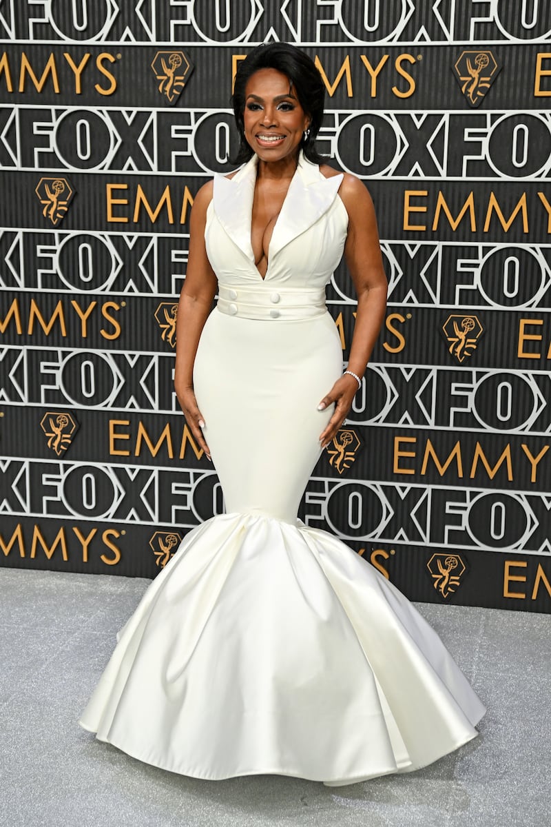 Sheryl Lee Ralph arrived to the Emmys in a Christrian Siriano dress with a full mermaid tail. Photograph: Robyn Beck/AFP via Getty Images