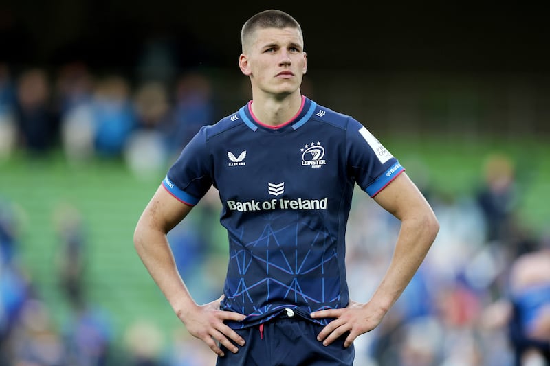 Ian Madigan believes Leinster's Sam Prendergast might be feeling the impact of a long season. Photograph: Laszlo Geczo/Inpho