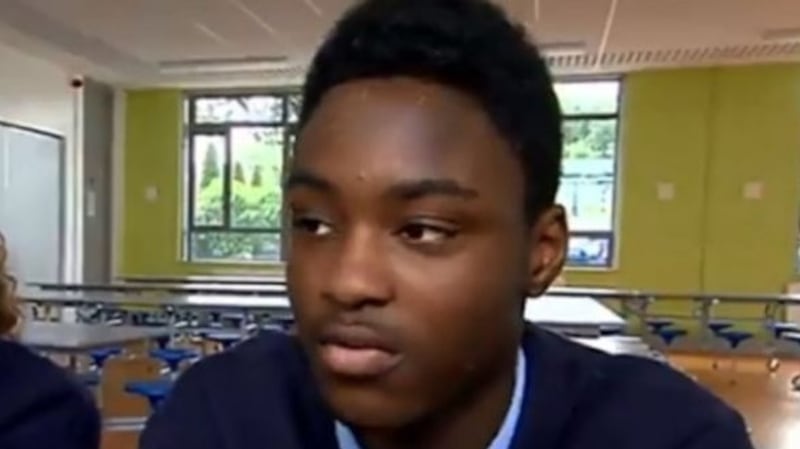 Nonso Moujeke was facing deportation to Nigeria earlier this year despite having lived in Ireland since he was two years old. Photograph: Courtesy of RTE