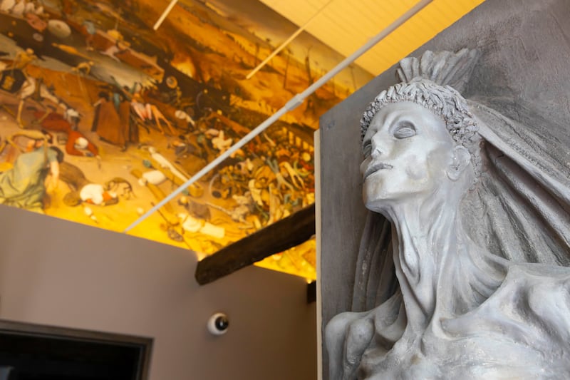 Death mask at the Irish Wake Museum. Photograph: Patrick Browne