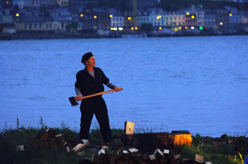 Corcadorca's production of Woyzeck in Haulbowline Naval Base. Photograph: Michael Mac Sweeney/Provision