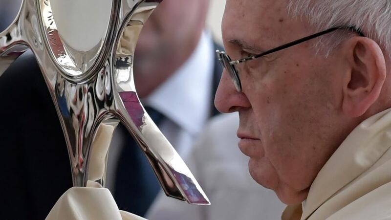 Pope Francis: appointed Archbishop Jude Thaddeus Okolo as papal nuncio to Ireland. Photograph: Tiziana Fabi/AFP/Getty Images