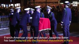 Josephine Baker becomes first black woman inducted into France's Panthéon